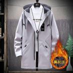 ウールチェスターコートコートコートチェスターコートメンズ秋冬厚手無地暖かい...