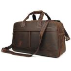 ボストンバッグ本革大容量手提げバッグ2way厚みレザー出張鞄メンズ本革トラ...
