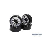 [ ограниченное количество специальная цена ]OPTION No.1( опция No.1)/NO-2510045/9 спица колесо ( хром обод )&amp; дрифт потертость k шина склейка завершено комплект (4 шт. входит / офсет 9mm)