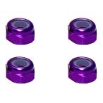[ кошка pohs соответствует ] квадратное (SQUARE)/SGX-03UP/ aluminium тонкий нейлоновая гайка M3 ( лиловый )4 штук * изображение. 5 шт, но продукт 4 штук..