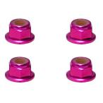 Yahoo! Yahoo!ショッピング(ヤフー ショッピング)【ネコポス対応】スクエア（SQUARE）/SGX-04FPK/アルミフランジナイロンナット M4 （ピンク）4個入 ※画像は5個ですが商品は4個入です。