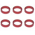 Yahoo! Yahoo!ショッピング(ヤフー ショッピング)【ネコポス対応】スクエア（SQUARE）/SGX-4820R/1/12レーシング用リア車幅調整カラー2.0t （6個入）レッド φ7.9×6.4×2.0t