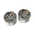 【ネコポス対応】TOPLINE(トップライン)/TMW-013CS/ミニロンシャン XR-4ホイル (オフセット1/クロームシルバー)2個入