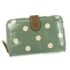 ショッピングキャスキッドソン キャスキッドソン CATH KIDSTON 長財布 長札 350365 FOLDED ZIP WALLET SAGE GREEN