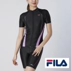 FILA fila フィラ カラー切替フルジップ半袖 タンキニ ヨガ スポーツ ジム ウェア スポーツウェア ジムウェア ヨガウェア