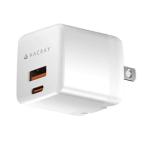 ショッピングスマートホームデバイス HACRAY USB-C/A 20W PD 急速充電アダプタ 2ポート USB-A/C 海外電圧対応 HR-AC006 スマートフォン 代引不可