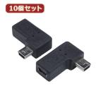 変換名人 10個セット 変換プラグ USB mini5pin 右L型 フル結線 USBM5-RLFX10 パソコン パソコン周辺機器 変換名人
