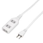 YAZAWA テーブルタップ3個口1m ホワイト HSL301WH 家電 生活家電 OAタップ 代引不可 メール便