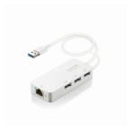 LANアダプター 有線 タイプA Giga USBハブ付 USB-A×3 USB3.2 Gen1 3.1 Gen1 3.0 10 100 1000Mbps Windows Mac対応 ホワイト AW-45BDSSJGD 代引不可
