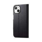 エレコム ELECOM iPhone 15 用 ケース レザー カバー 手帳型 マグネット フラップ 衝撃吸収 超軽量 