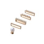 エレコム アップルウォッチ アクセサリー バンドチャーム リング×4 ピンズ×1 バンド スリム用  me パール AW-RINGPINS01P ELECOM 代引不可 メール便