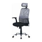 オフィスチェア パーソナルチェア グレー 幅66×奥行64×高さ111.5~127.5cm 座面高45~55cm 代引不可