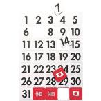 マグエックス マグネットデートシート 大 MSD-31B ＯＡ・事務用品・マグネット