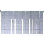 コンテナ・パレット ボックス型コンテナ ＴＲＵＳＣＯ　仕切板　長手Ｆ－３用　透明　  (F-21LTM)