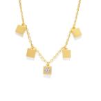 Tory Burch ネックレス BLOCK-T LOGO CHARM NECKLACE 50935 レディース TORY GOLD/SILVER 745 トリーバーチ