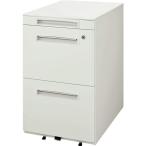 デスク収納 サイドワゴン キャスター付き （H650mm） LDV-043ASM-W 代引不可