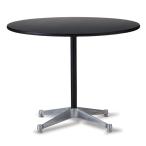 チャールズ&amp;レイ・イームズ コントラクトテーブル ラウンド型106cmブラック 代引不可