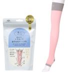 寝ながらうずまいて血行を促すソックス ロング丈 ピンク 岡本 靴下 着圧 むくみ 血行促進 冷え性 F638-991-24-04 代引不可