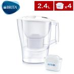 ショッピングブリタ カートリッジ カートリッジ4個付き ブリタ BRITA ポット型 浄水器 アルーナ 2.4L マクストラカートリッジ対応製品 浄水ポット 浄水