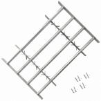 vidaXL 防犯用 窓格子 調節可能 クロスバー4本付き 1000-1500mmハードウェア 建築資材 窓 代引不可