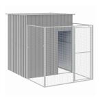 vidaXL собачья конура Ran имеется светло-серый 165x251x181 cm цинк металлизированный сталь производства животное товары для домашних животных товары для домашних животных собака сопутствующие товары собака house оплата при получении не возможно 