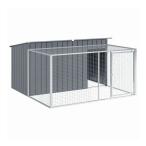 vidaXL собака house Ran имеется антрацит 197x194x110 cm цинк металлизированный сталь животное товары для домашних животных товары для домашних животных собака сопутствующие товары собака house оплата при получении не возможно 