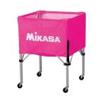 ミカサ MIKASA 器具 ボールカゴ 箱型・中 フレーム・幕体・キャリーケース3点セット BCSPS カラー ピンク