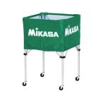 ミカサ MIKASA 器具 ボールカゴ 箱型・大 フレーム・幕体・キャリーケース3点セット BCSPH カラー グリーン