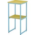 TRUSCO トラスコ 電話台 350X350X730H 木天板+灰脚 TC3573NAW 代引不可