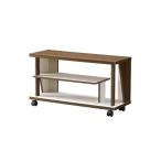 テレビ台 テレビボード ローボード テレビボード オープンラック ローボード幅80 ブラウン 代引不可