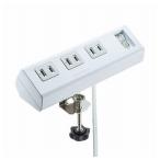 Yahoo! Yahoo!ショッピング(ヤフー ショッピング)サンワサプライ 便利タップ クランプ固定式 TAP-B53W 代引不可