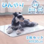 天然大理石 マット2枚 ペット用 冷感 涼感 ひんやり ボード マット 涼しい 角丸 省エネ 電源不使用 ずれ防止 夏 暑さ対策 犬 猫 暑さ対策