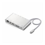エレコム Type-Cドッキングステーション PD対応 3.5端子 SD+microSDスロット LANポート 30cmケーブル シルバー DST-C08SV 代引不可 メール便(ネコポス)