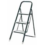 不二貿易 ステップラダー 3段 折りたたみ ブルー 38709