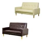 カジュアル2Pソファ ガロ 2人掛け 肘付き ソファー 可愛い 無地 単身 一人暮らし 新生活 男女兼用 おしゃれ 代引不可