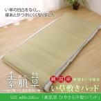 い草 い草シーツ 敷きパッド セミシングル 寝具 国産 無地 ネゴザ 寝ござ やわらか ひやさら 汗取P 約88×200cm 代引不可
