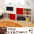 シェルフィット(Shelfit) ディスプレイラック 2段タイプ プラスト PT-7070R