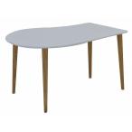 ミキモク ダイニングテーブル パフューム ホワイト ナチュラル 130cm DT-133398PUW L-0731ALD 【2梱包】