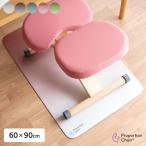 ショッピングチェアマット マット チェアマット プロポーションチェア 滑り止め 吸着 ズレない フローリング 傷防止 汚れ防止 床暖房対応 手洗い可能 幅60cm 奥行90cm 厚み3mm 代引不可