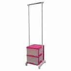 収納ケース付 スリムハンガー ピンクホワイト MJ-1 PI