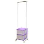 収納ケース付 スリムハンガー パープル MJ-1 PU