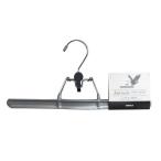 サワフジ 衣類ハンガー アニマーレ ワイドクリッパー シルバー ハンガー 洋服ハンガー