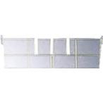 コンテナ・パレット ボックス型コンテナ ＴＲＵＳＣＯ　仕切板　短手Ｆ－１用　透明　  (F-8STM)