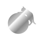 Coconimo Mirror ミラーステッカー 丸形・ネコ 東洋ケース 代引不可