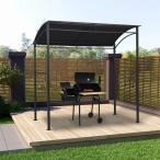 vidaXL BBQ用 ガゼボ 215x150x220cm アントラシート スチール製ホーム ガーデン 芝 ガーデン アウトドアリビング アウトドアストラクチャー 代引不可