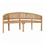 vidaXL banana bench 180cm щеки натуральное дерево мебель уличный мебель наружный стул уличный bench оплата при получении не возможно 