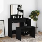 vidaXL заправка стол зеркало имеется черный 86.5x35x136cm мебель шкаф место хранения умывание * туалетный столик единица .. для косметический стол оплата при получении не возможно 