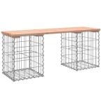 vidaXL ガーデンベンチ 蛇籠デザイン 103x31x42 cm ダグラス無垢材 家具 アウトドア家具 屋外椅子 アウトドアベンチ 代引不可
