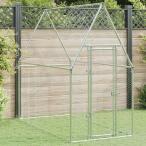 vidaXL 鶏小屋 シルバー 200x100x190 cm 亜鉛メッキ鋼動物 ペット用品 ペット用品 小動物用品 小動物 飼育・ケージ 代引不可