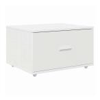 vidaXL выдвижной ящик имеется шкаф колесо имеется белый 55 x 45 x 31 cm мебель шкаф место хранения место хранения шкаф * запирающийся шкафчик оплата при получении не возможно 